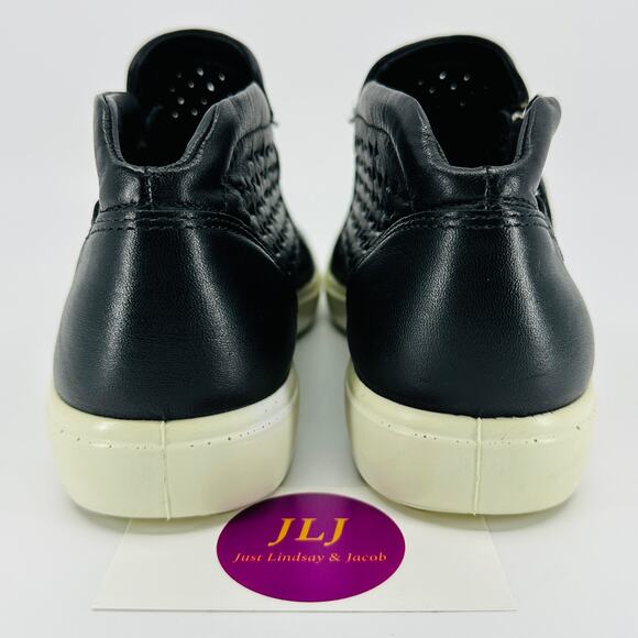 ECCO Women's Soft 7 Laser Cut Black Leather Ankle Booties Size 39 EU/ 8 US - Picture 5 of 10